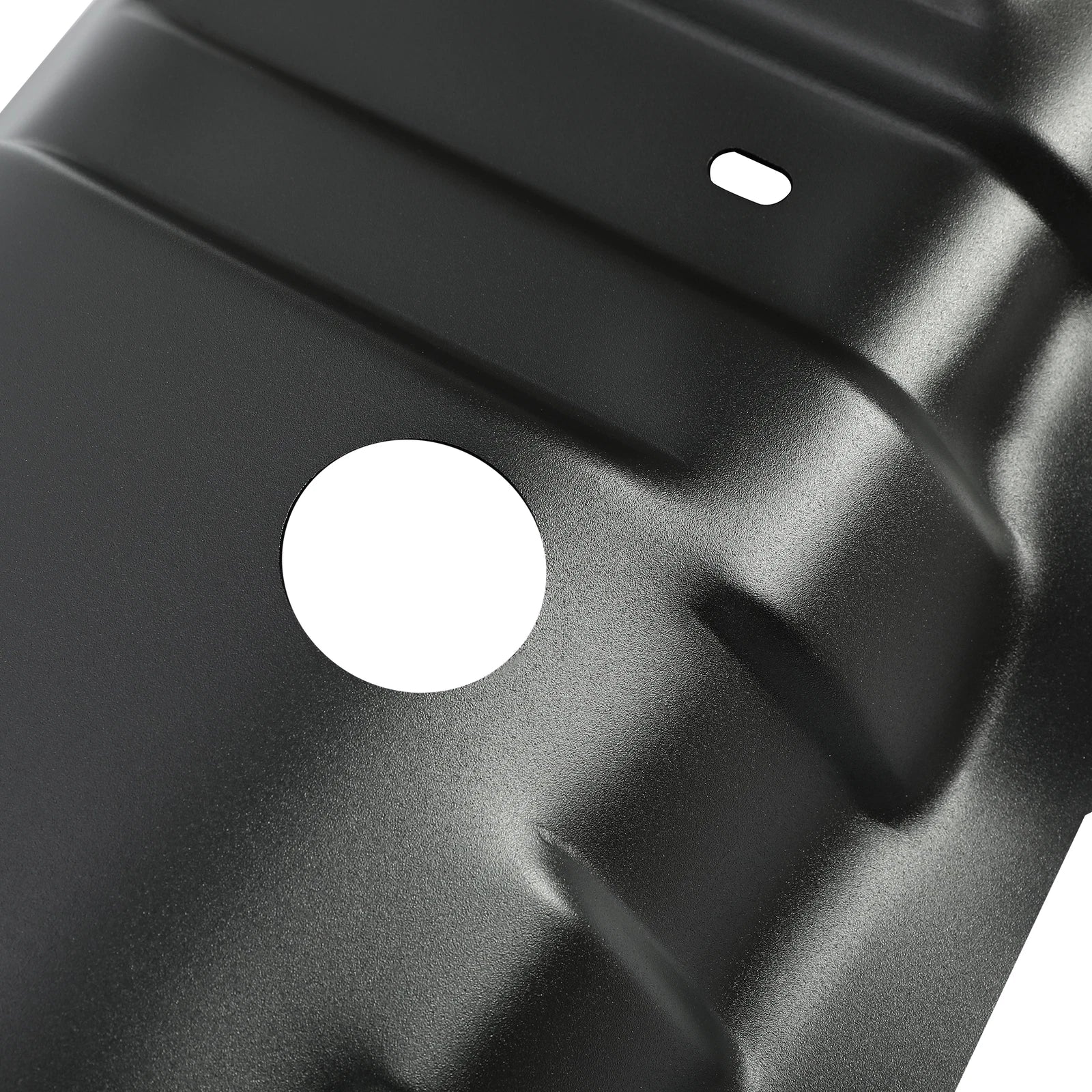 close-up of 2007–2018 Jeep Wrangler JK 10th Anniversary front skid plate on white background