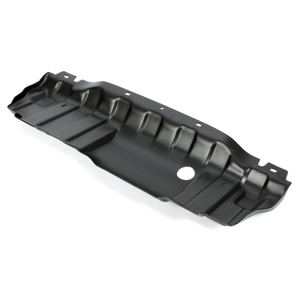 underside view of 2007–2018 Jeep Wrangler JK 10th Anniversary front skid plate on white background