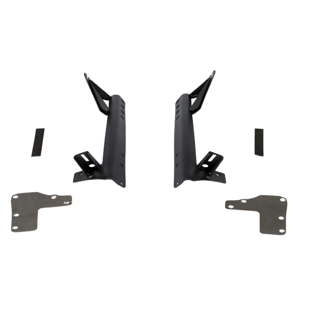 2007–2018 Jeep Wrangler JK A-pillar light mount brackets on white background