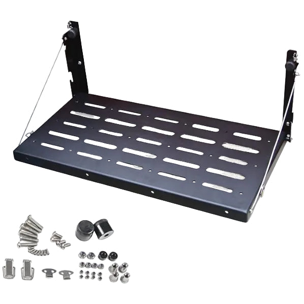 2007–2018 Jeep Wrangler JK foldable tailgate table on white background