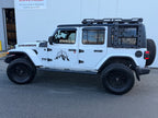 2018–2026 Jeep Wrangler JL Hurricane roof rack with side ladders installed on Sahara model