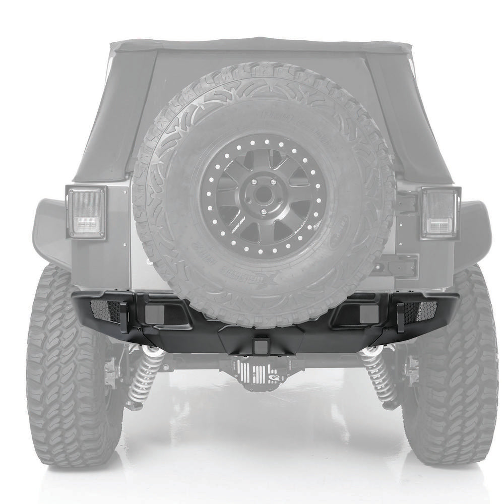 2018–2026 Jeep Wrangler JL modular rear bumper installed on vehicle