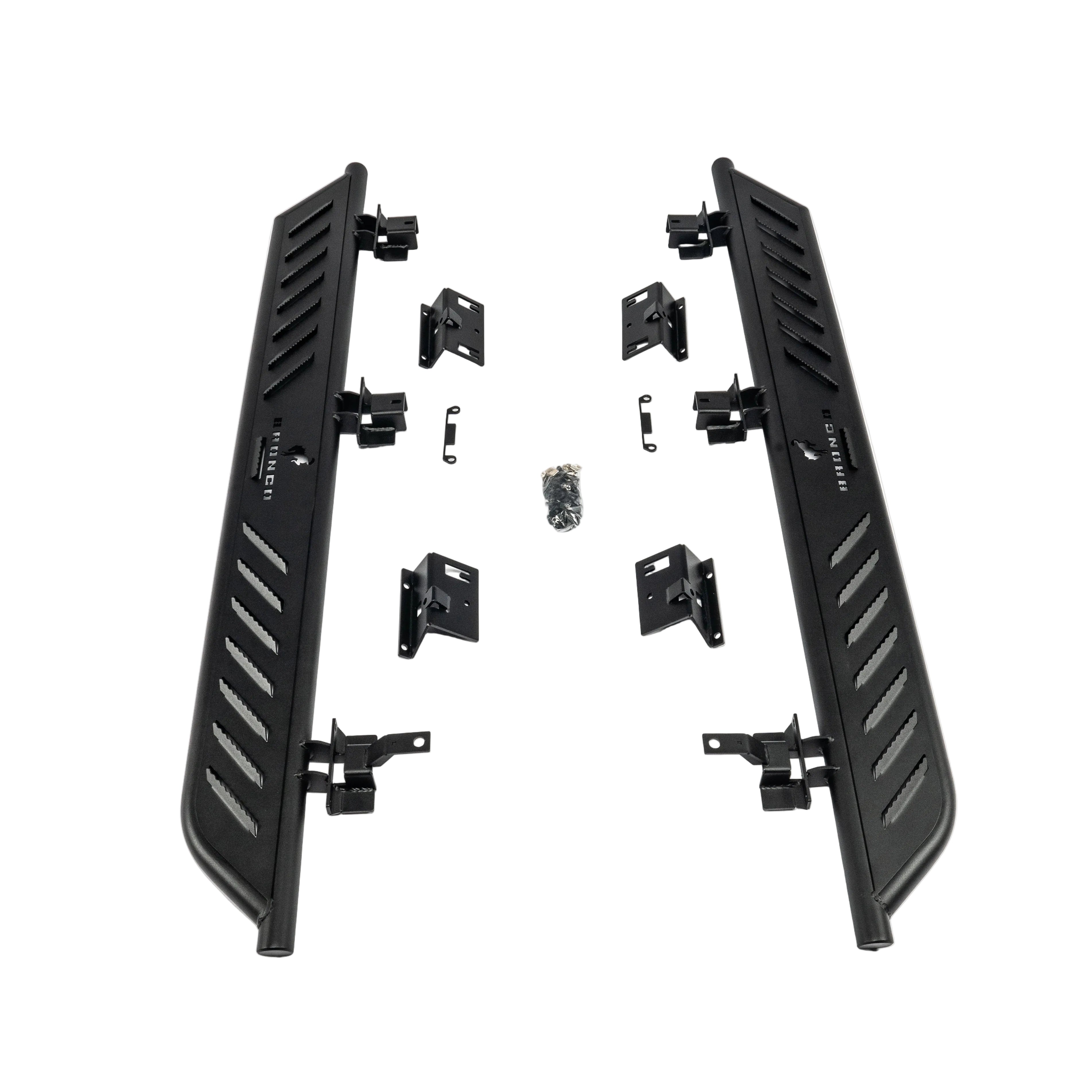 2021–2026 Ford Bronco 4-door OE+ side steps on white background showing OEM-style design