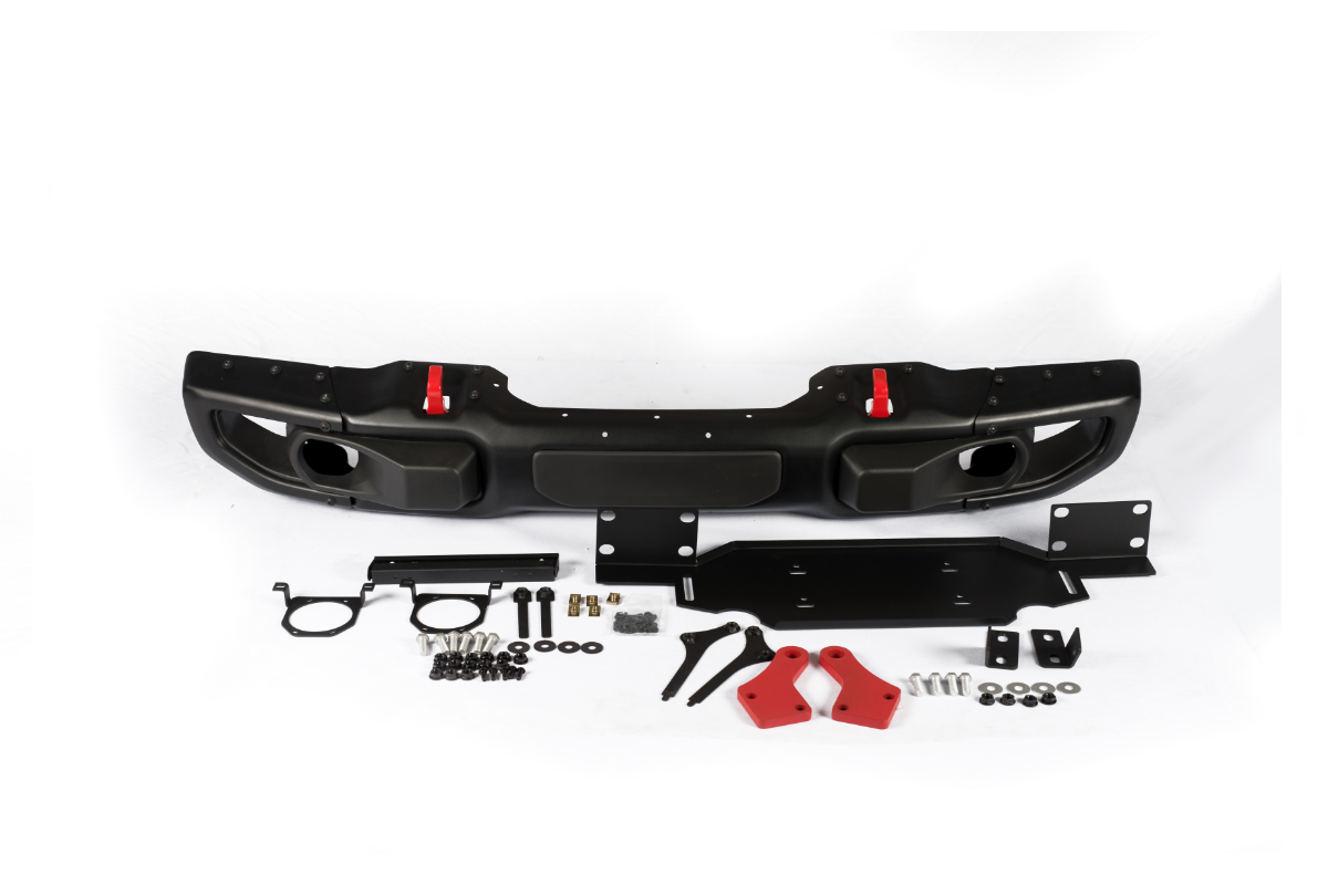 RoamGear Front Bumper – Aluminum, Textured Black (2018–2024 Jeep Wrangler JL 10th Anniversary Edition)