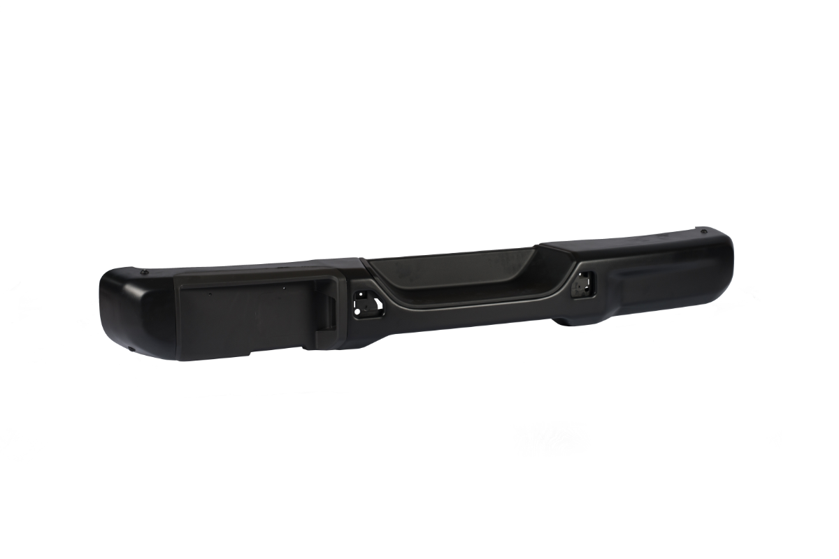 RoamGear Nerf Style Rear Bumper – Aluminum, Textured Black (2018–2024 Jeep Wrangler JL/JLU)