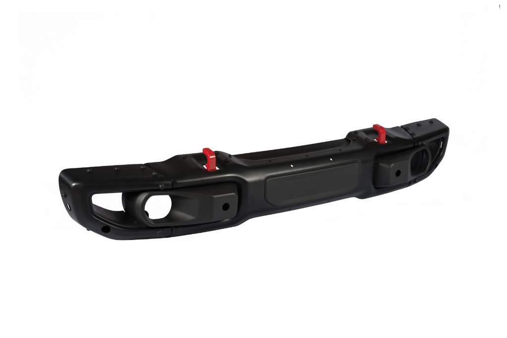 RoamGear Front Bumper – Aluminum, Textured Black (2018–2024 Jeep Wrangler JL 10th Anniversary Edition)