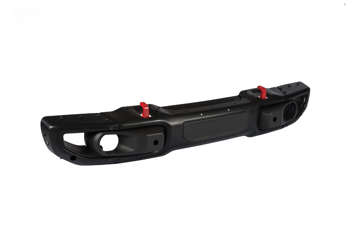 RoamGear Front Bumper – Aluminum, Textured Black (2018–2024 Jeep Wrangler JL 10th Anniversary Edition)