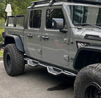 RoamGear Steps – Textured Black, Cab Length (2020–2022 Jeep Gladiator JT 4-Door)