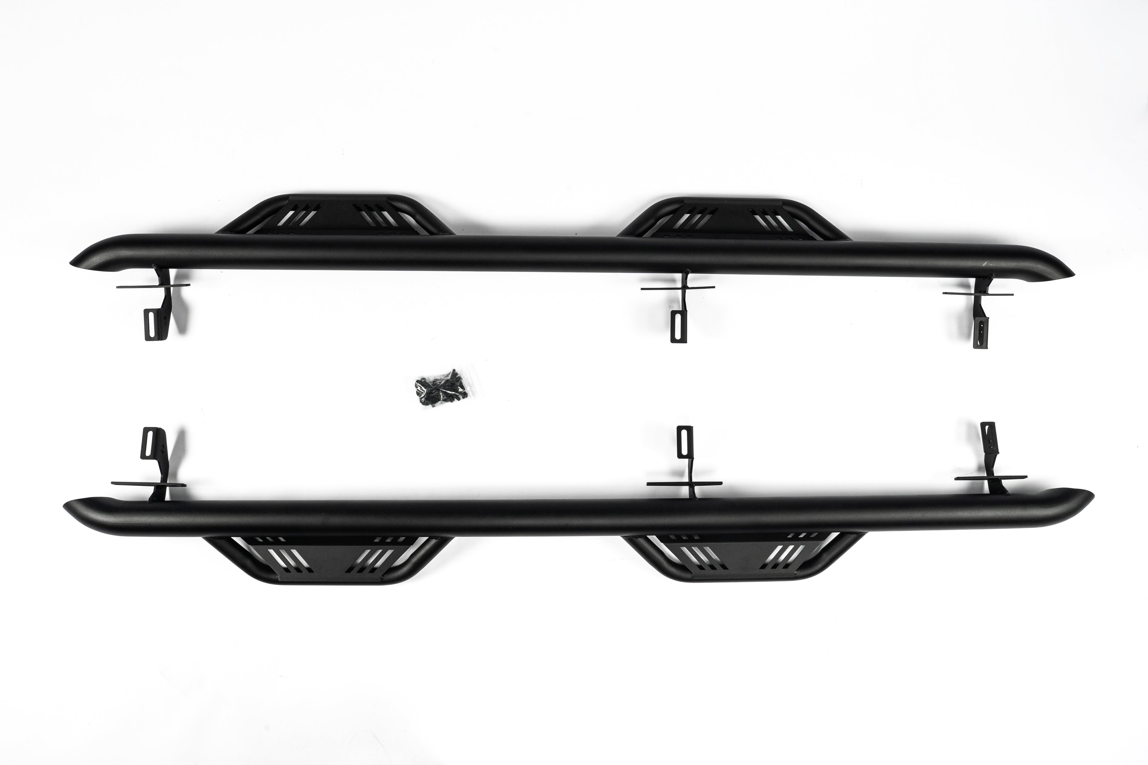 Letke Offroad Nerf Steps / Running Boards – Textured Black, Cab Length (2020–2022 Jeep Gladiator JT 4-Door)