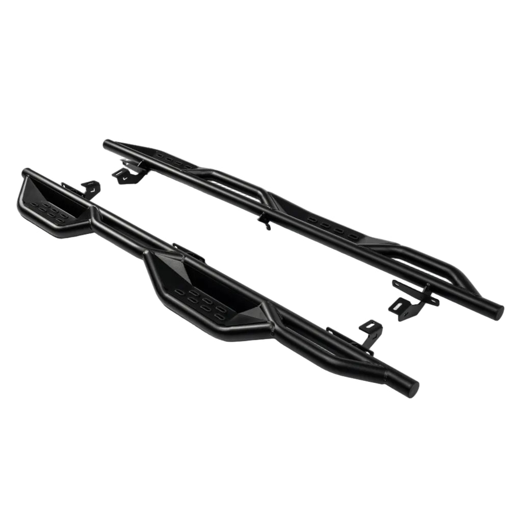 RoamGear Steps – Textured Black, Cab Length (2020–2022 Jeep Gladiator JT 4-Door)