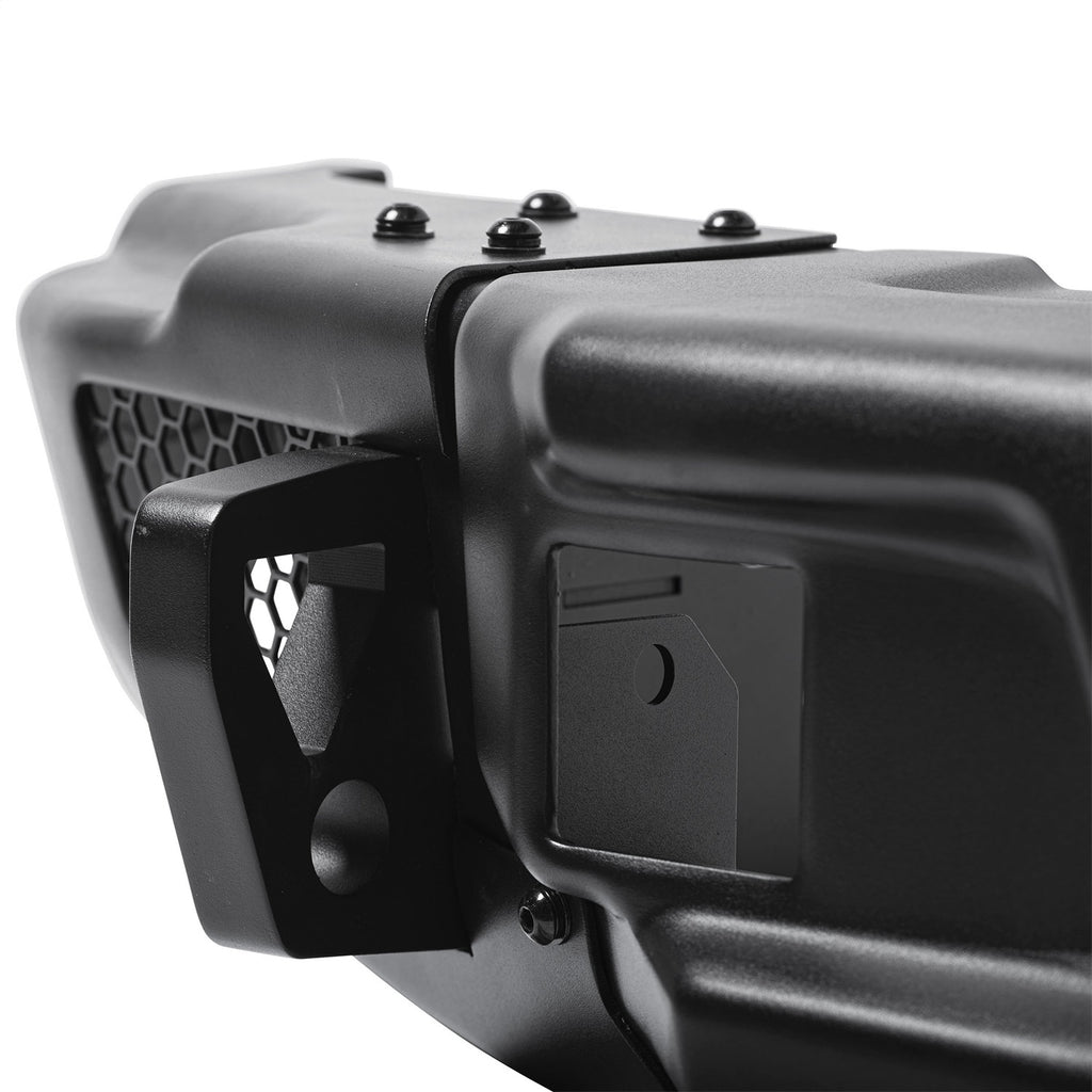 close-up of D-ring mount on 2018–2026 Jeep Wrangler JL modular rear bumper